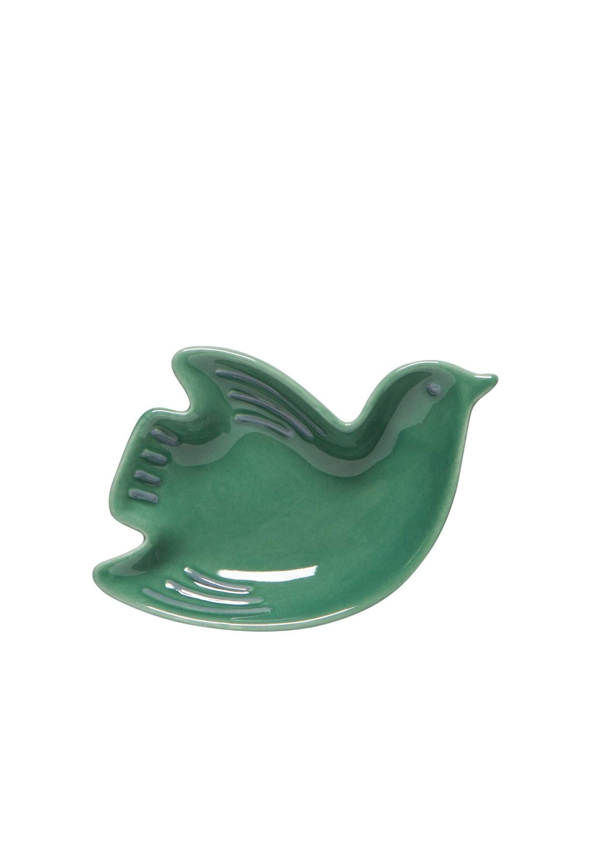 Green bird dice dish
