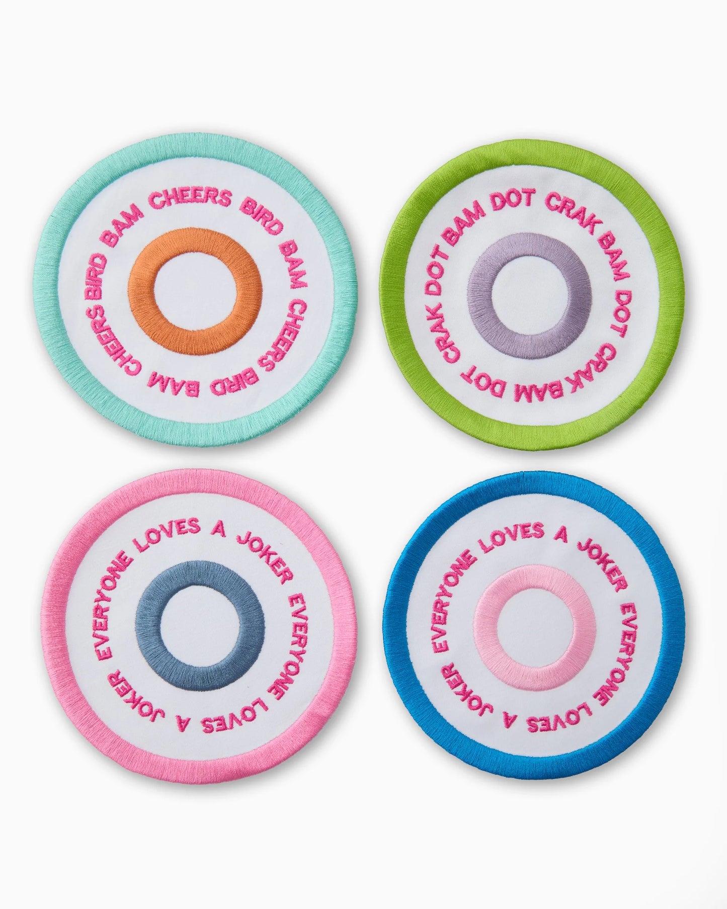 Bullseye Cocktail Coasters - Set of 4