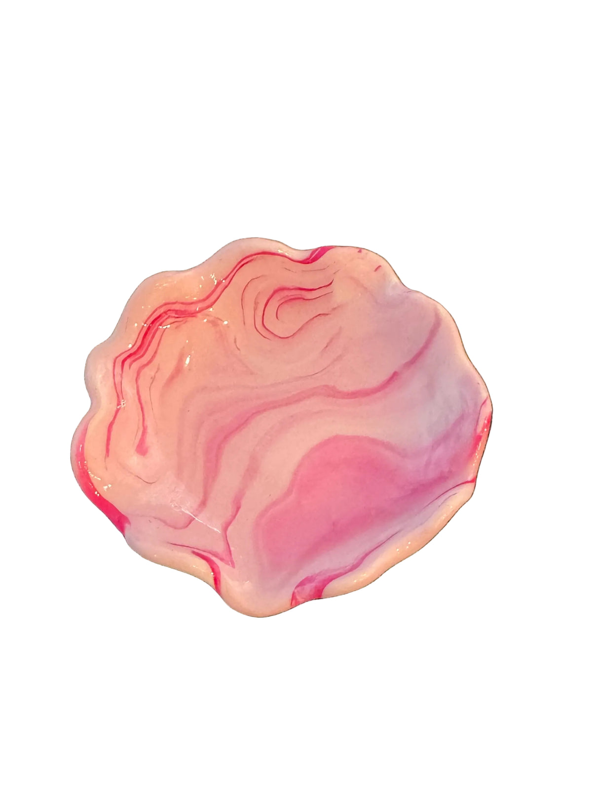 Pink dice dish