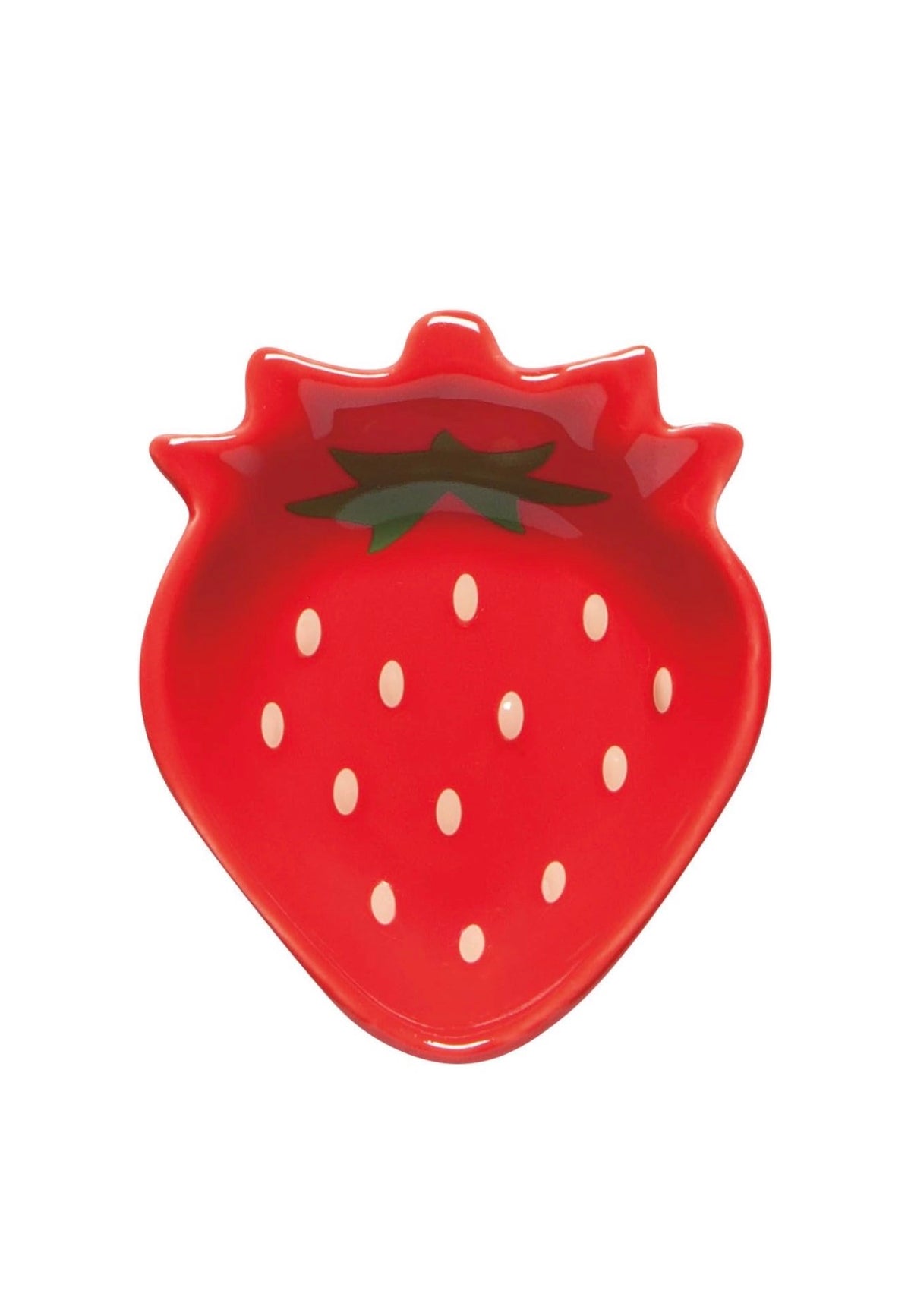 Red Strawberry dice dish