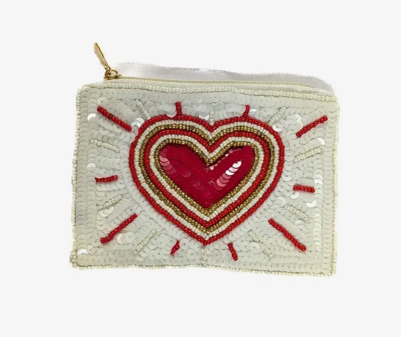 Red Heart Coin Purse