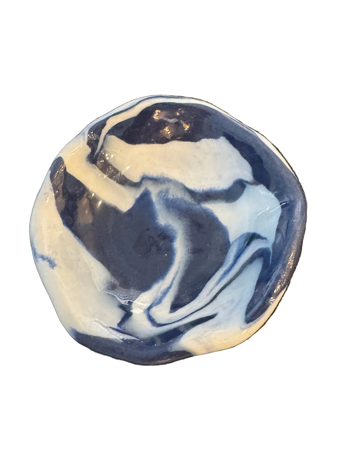 Deep blue dice dish