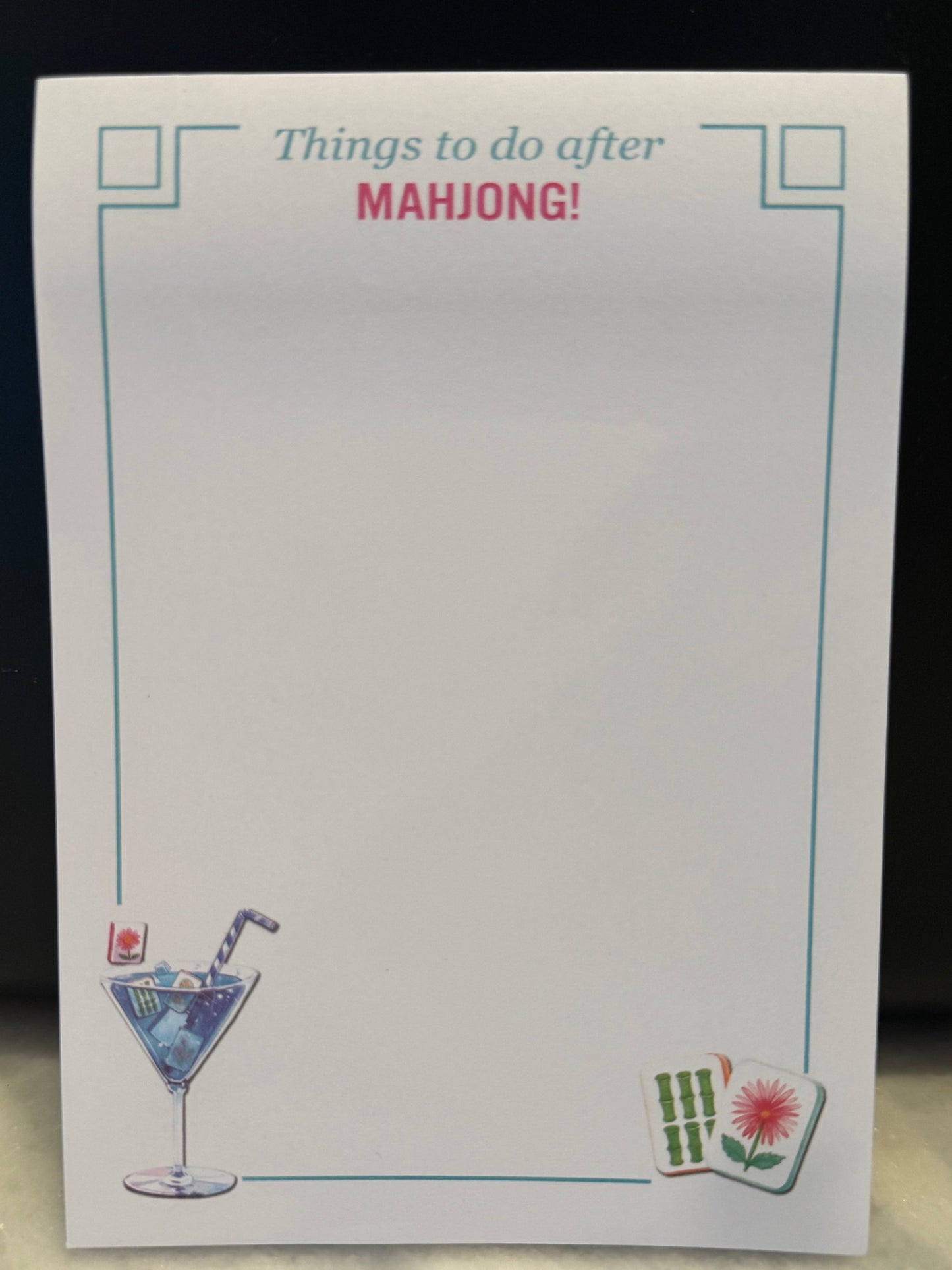 Things to do after Mahjong - Sticky Notepad