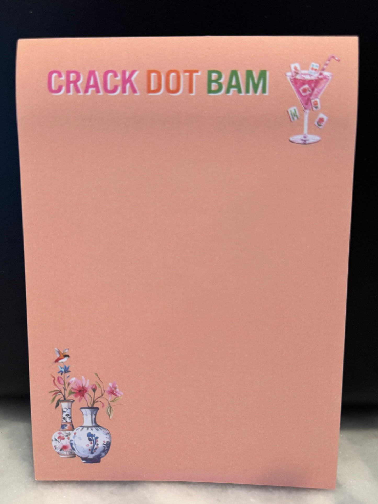 Crack Dot Bam - Sticky Notepad