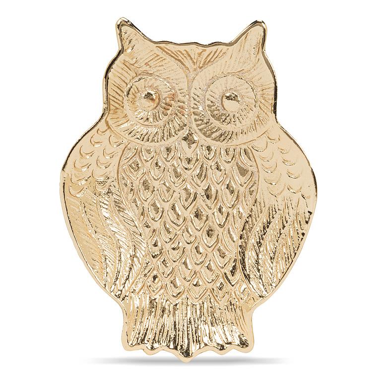 Wise Owl Gold Tray - Dice / Trinket Dish