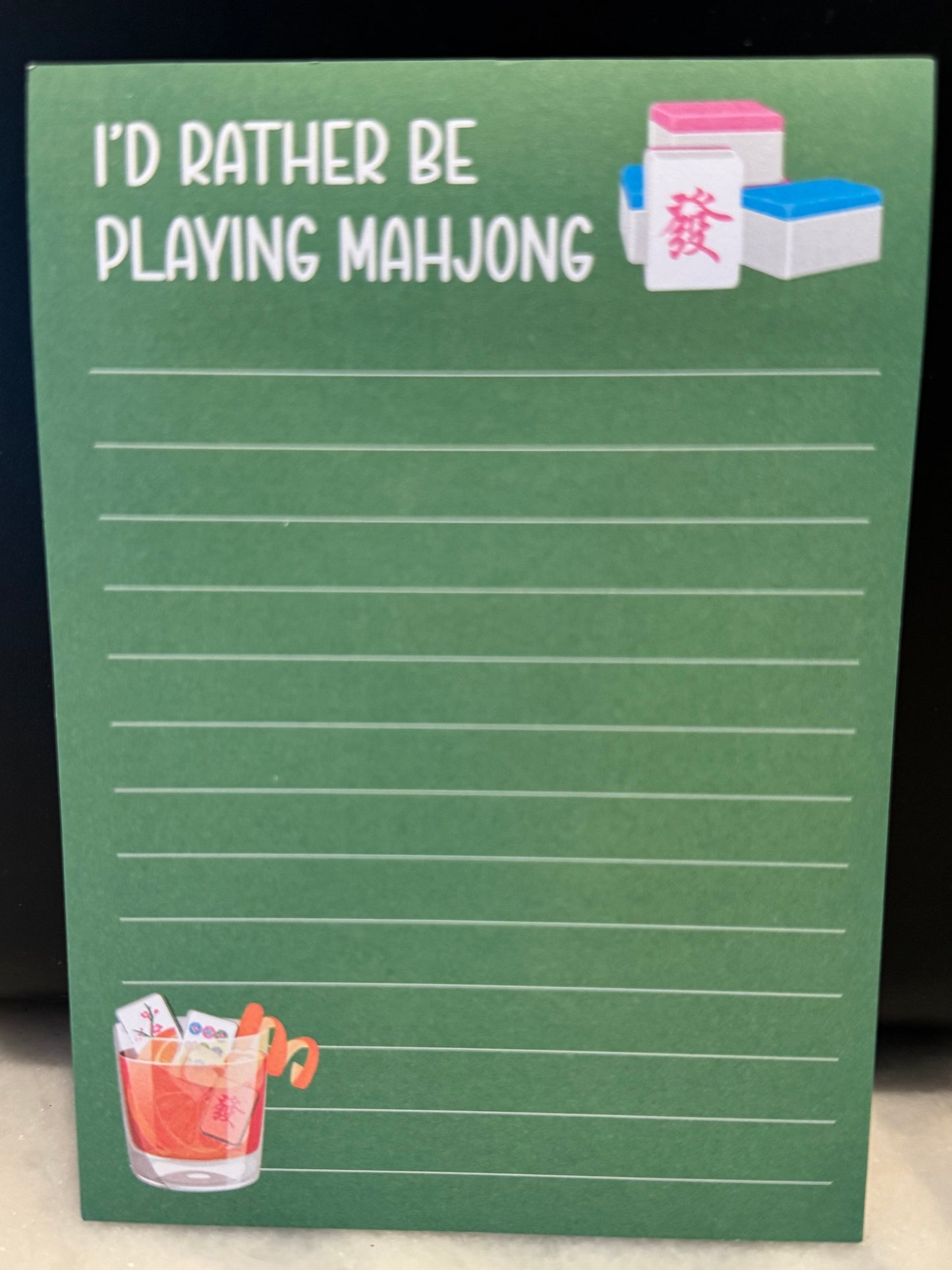 I'd rather be playing Mahjong - Sticky Notepad