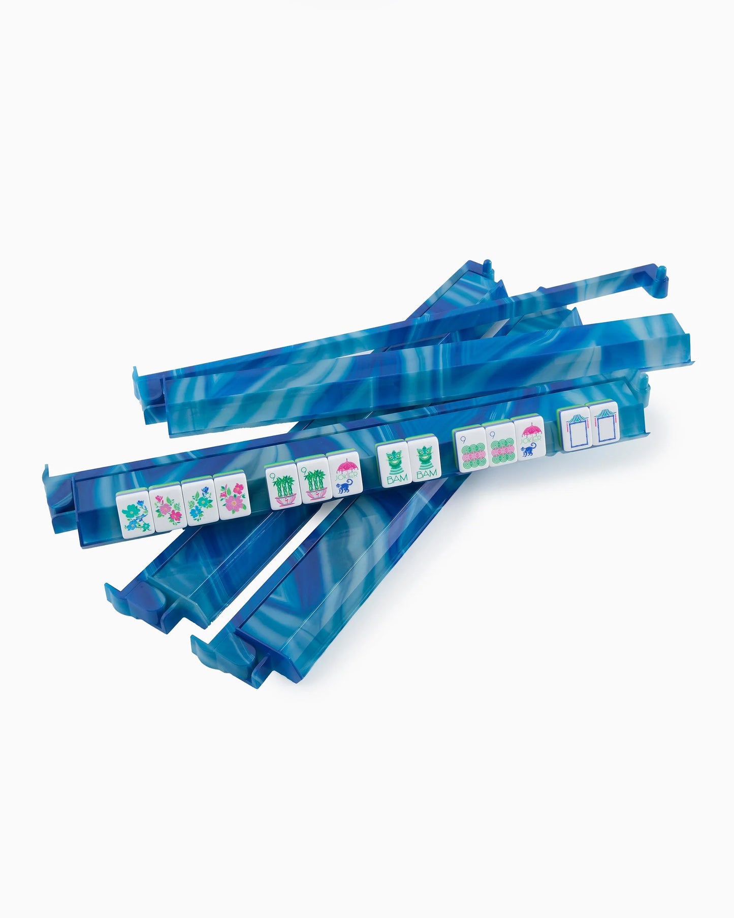 Blue Lace Agate Rack and Pusher Set 18.5 inch