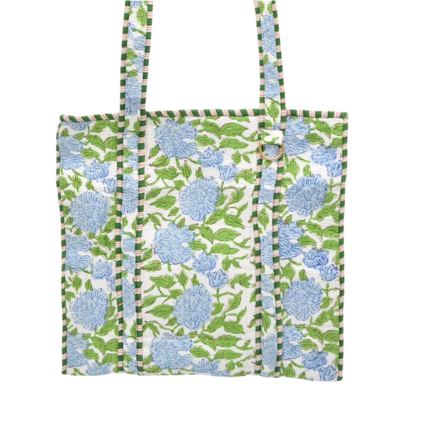 Middle & Main Hydrangea & Pine Floral Mahjong Tote