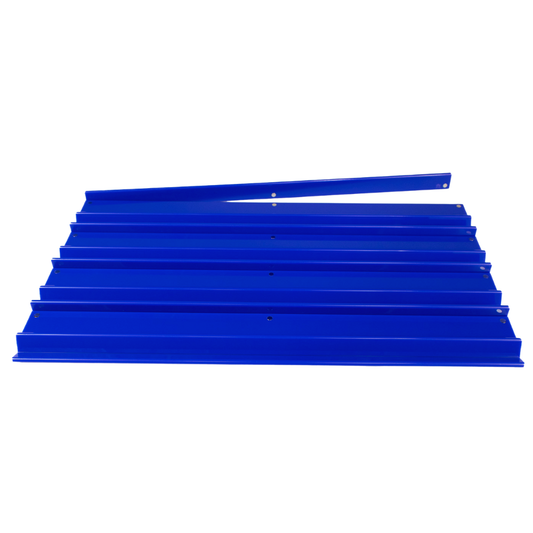 MAHJONG RACKS | Premium Acrylic | 4 Racks + 4 Pushers: Solid Indigo Blue - ships in about 2 weeks.