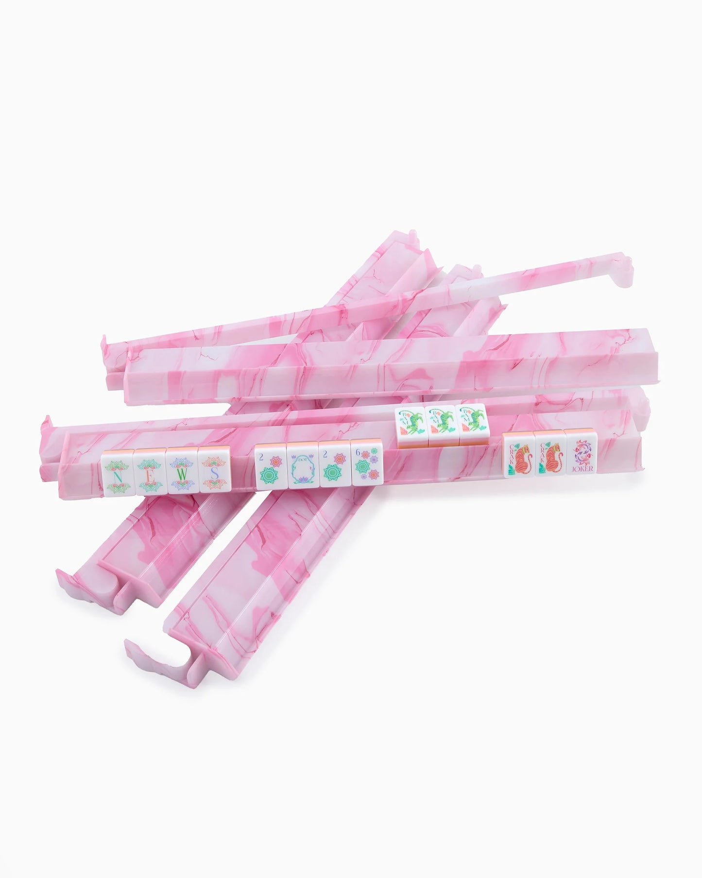 Pink Quartz Rack and Pusher Set 18.5 inch
