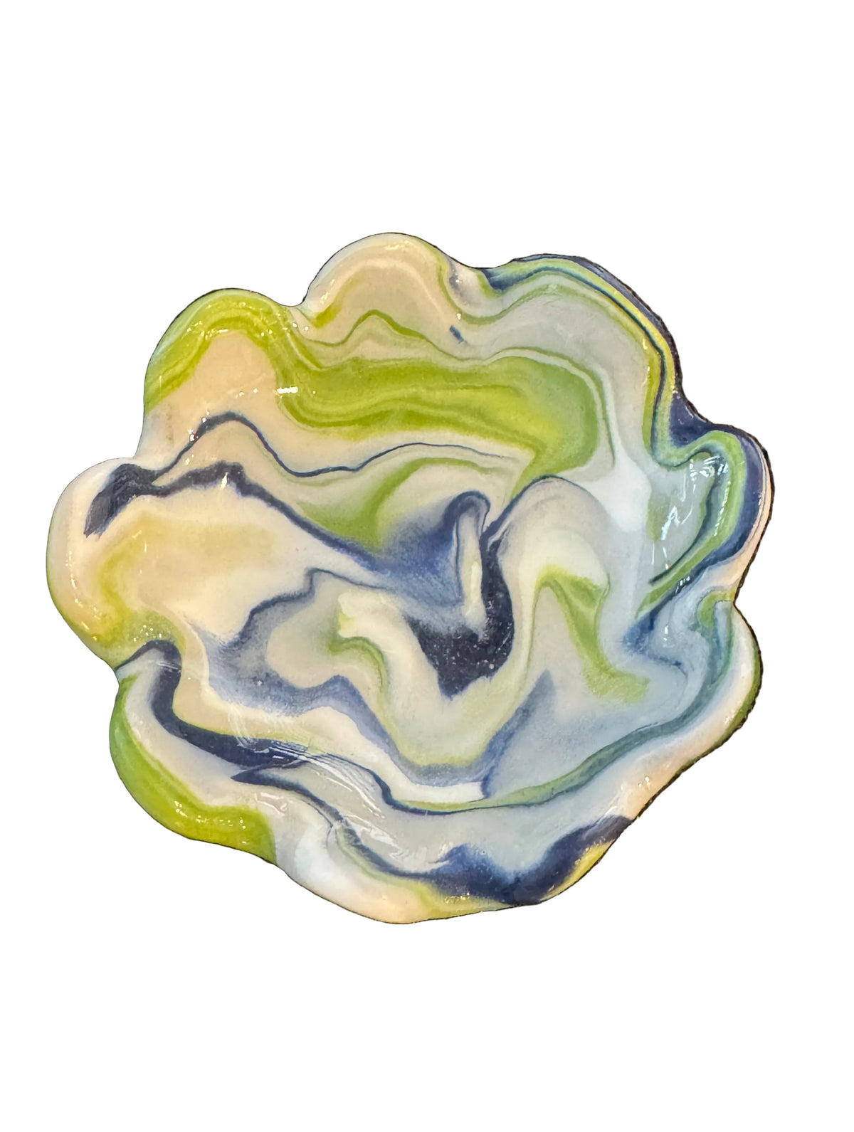 Blue / green dice dish