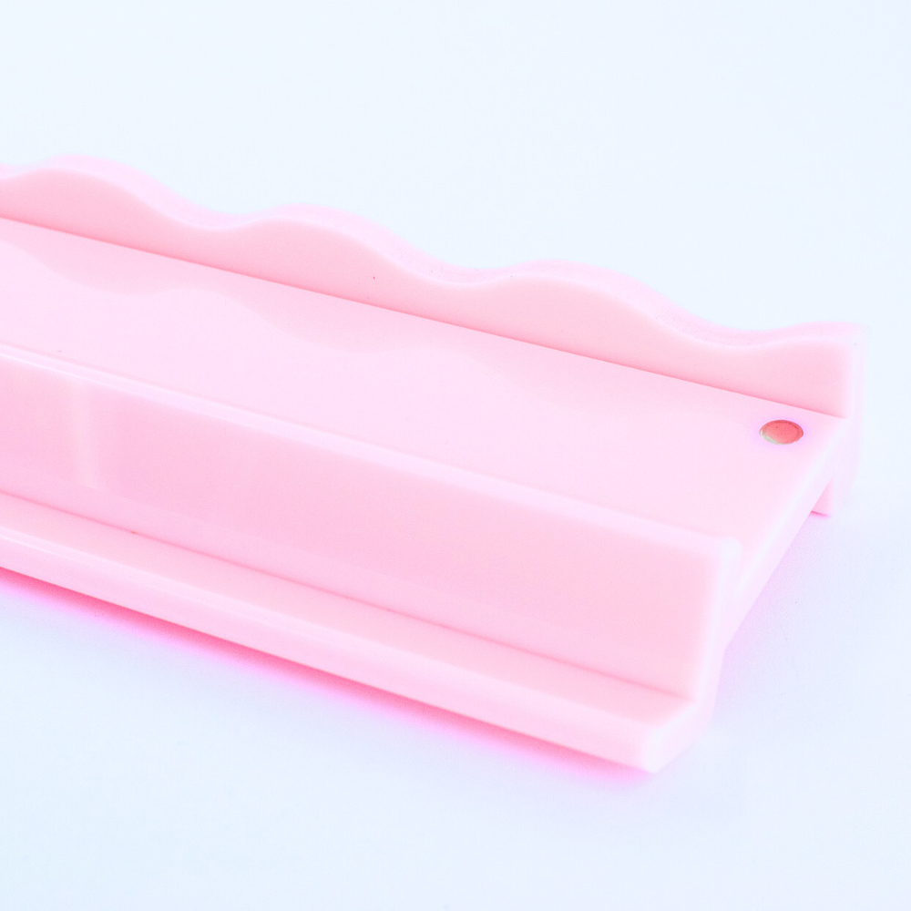 MAHJONG RACK PUSHER ADD ON-MAGNETIC | Premium Acrylic Set(4): Solid-Wavy-Macaron Blue