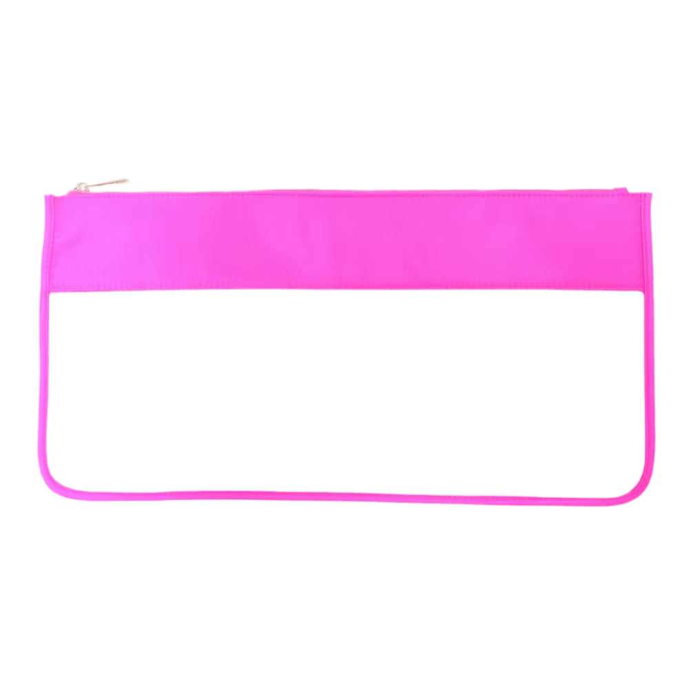 Mahjong Tile Bag with Zipper - Hot Pink