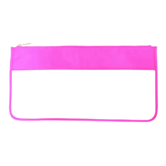 Mahjong Tile Bag with Zipper - Hot Pink