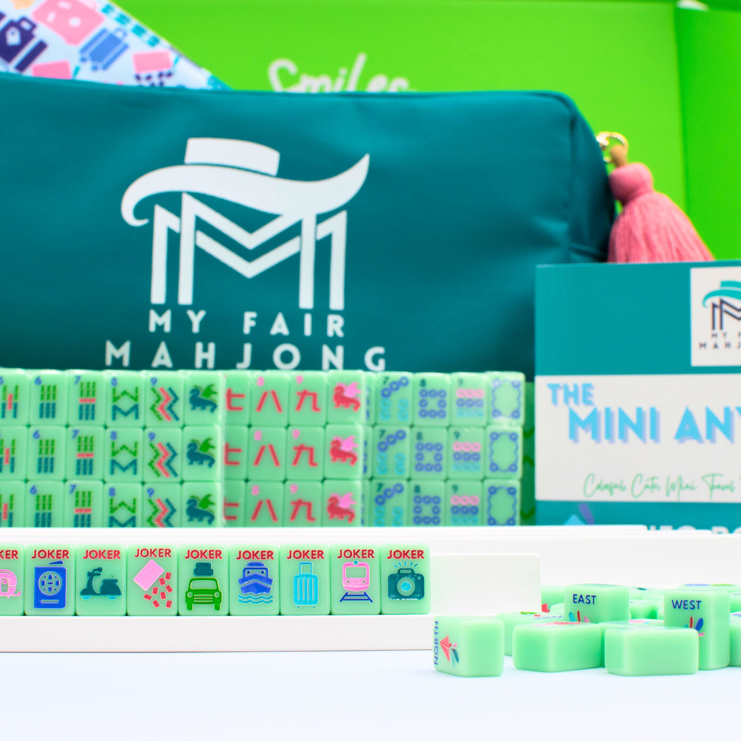 MINI TRAVEL MAHJONG  |  Mini Anywhere Series  |  Green