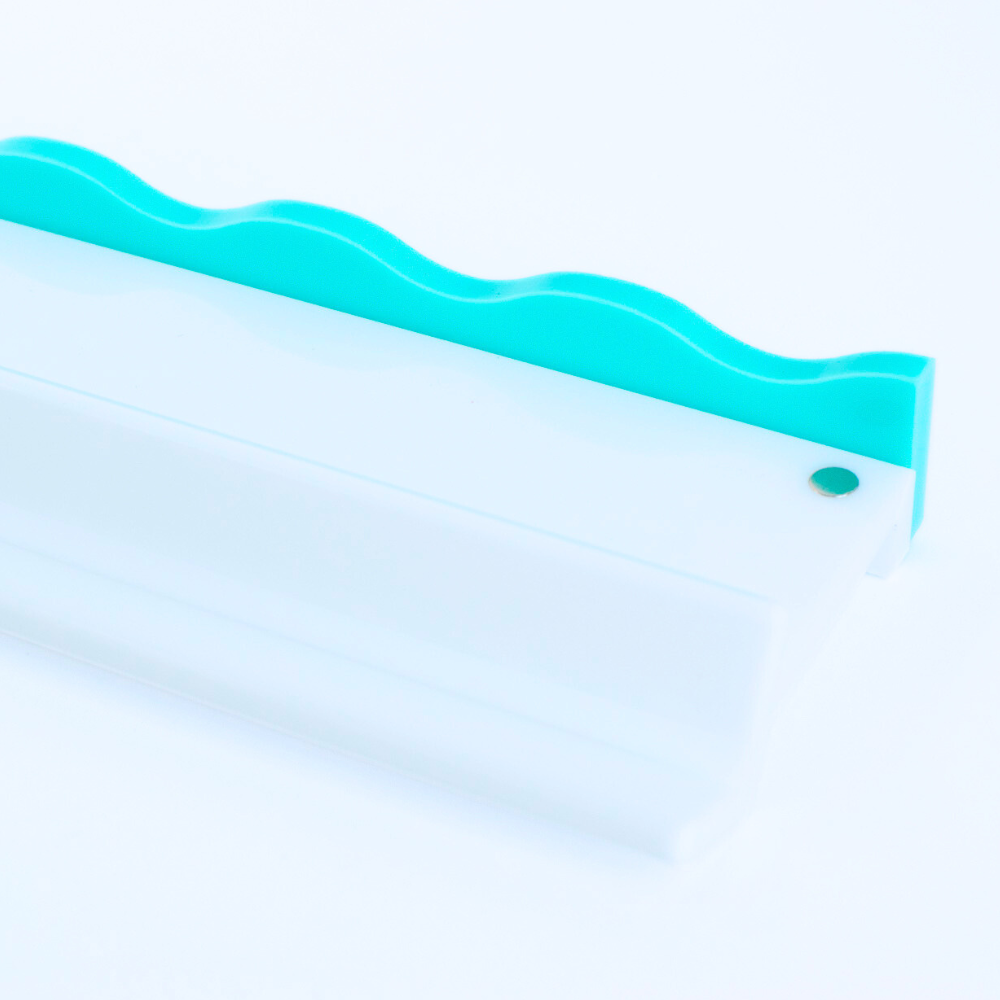 MAHJONG RACK PUSHER ADD ON-MAGNETIC | Premium Acrylic Set(4): Solid-Wavy-Macaron Blue