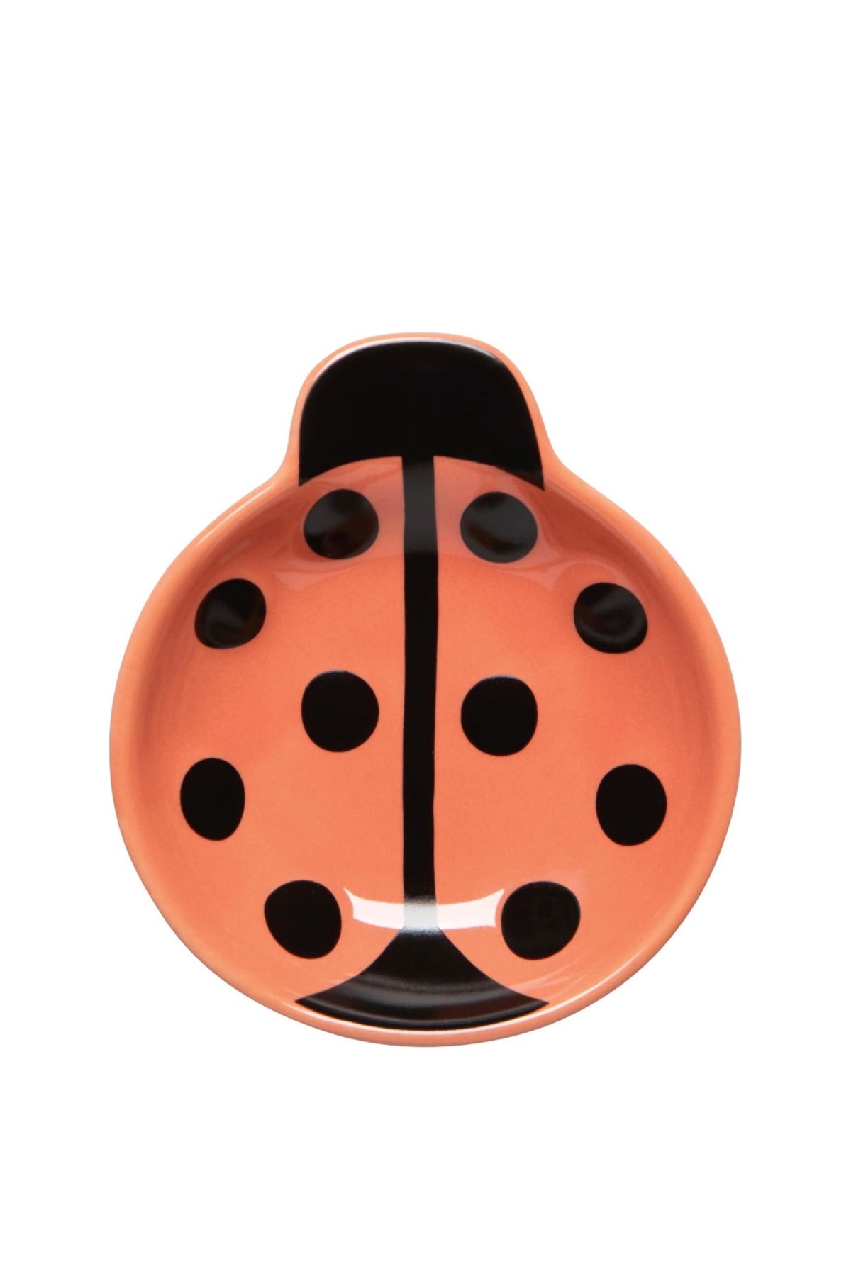Orange Ladybug dice dish