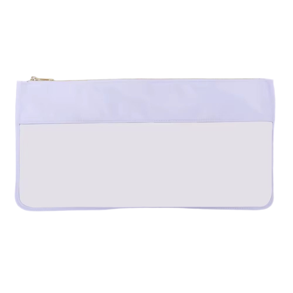 Mahjong Tile Bag with Zipper - White