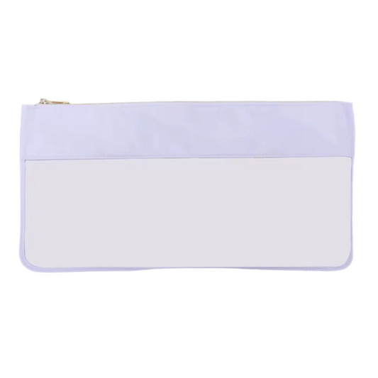 Mahjong Tile Bag with Zipper - White