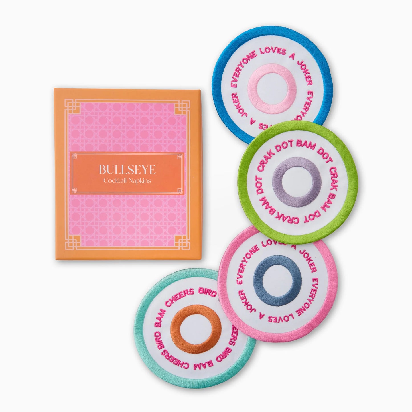 Bullseye Cocktail Coasters - Set of 4