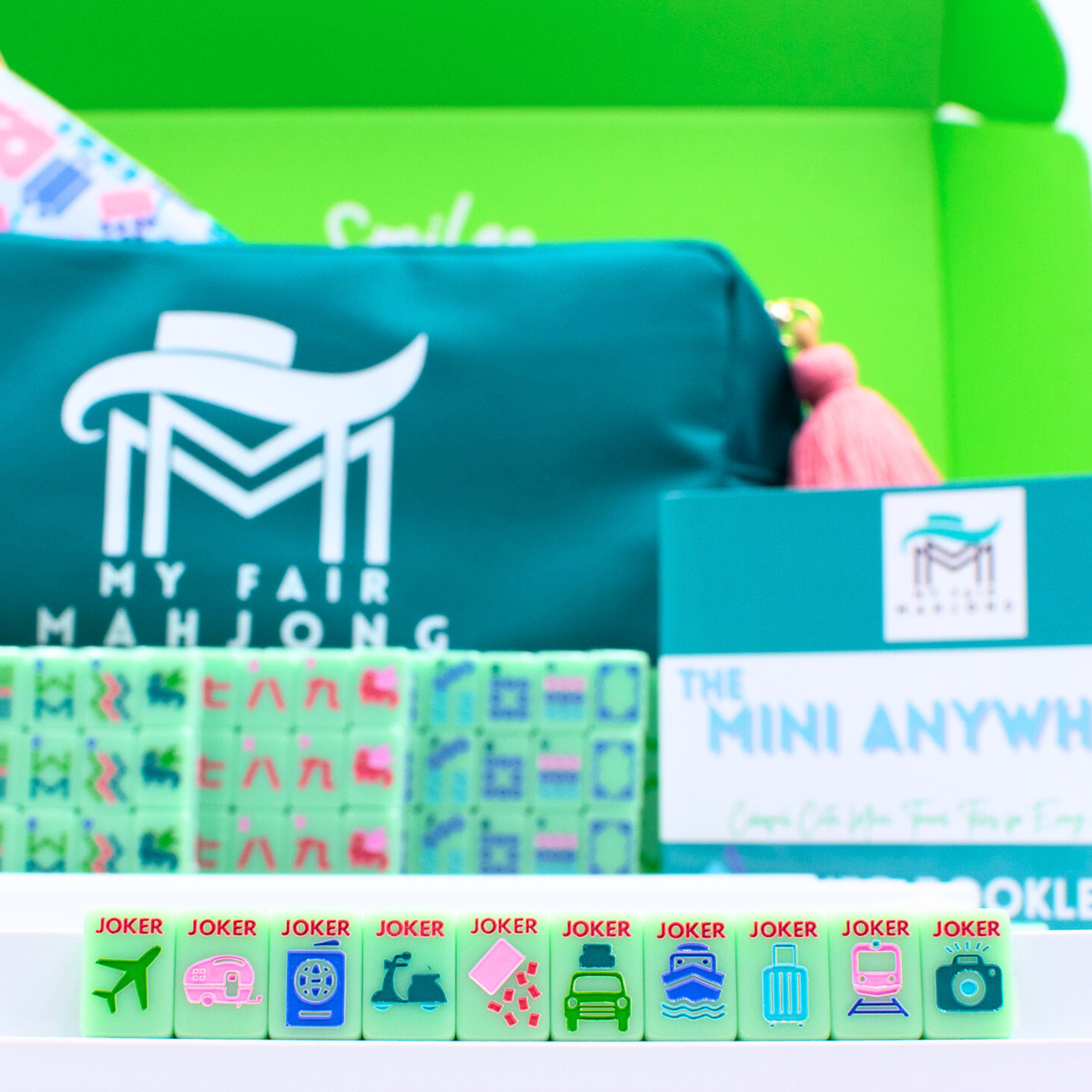 MINI TRAVEL MAHJONG  |  Mini Anywhere Series  |  Green