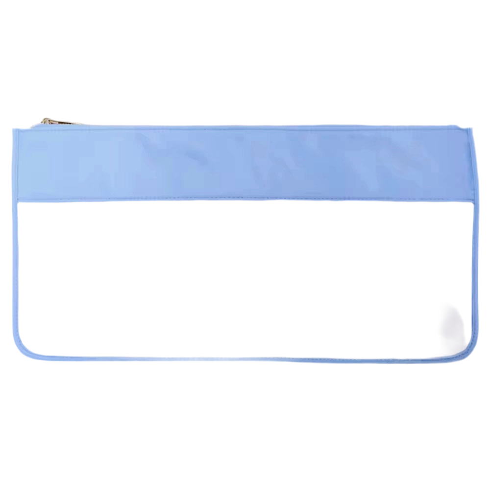 Mahjong Tile Bag with Zipper - Light Blue