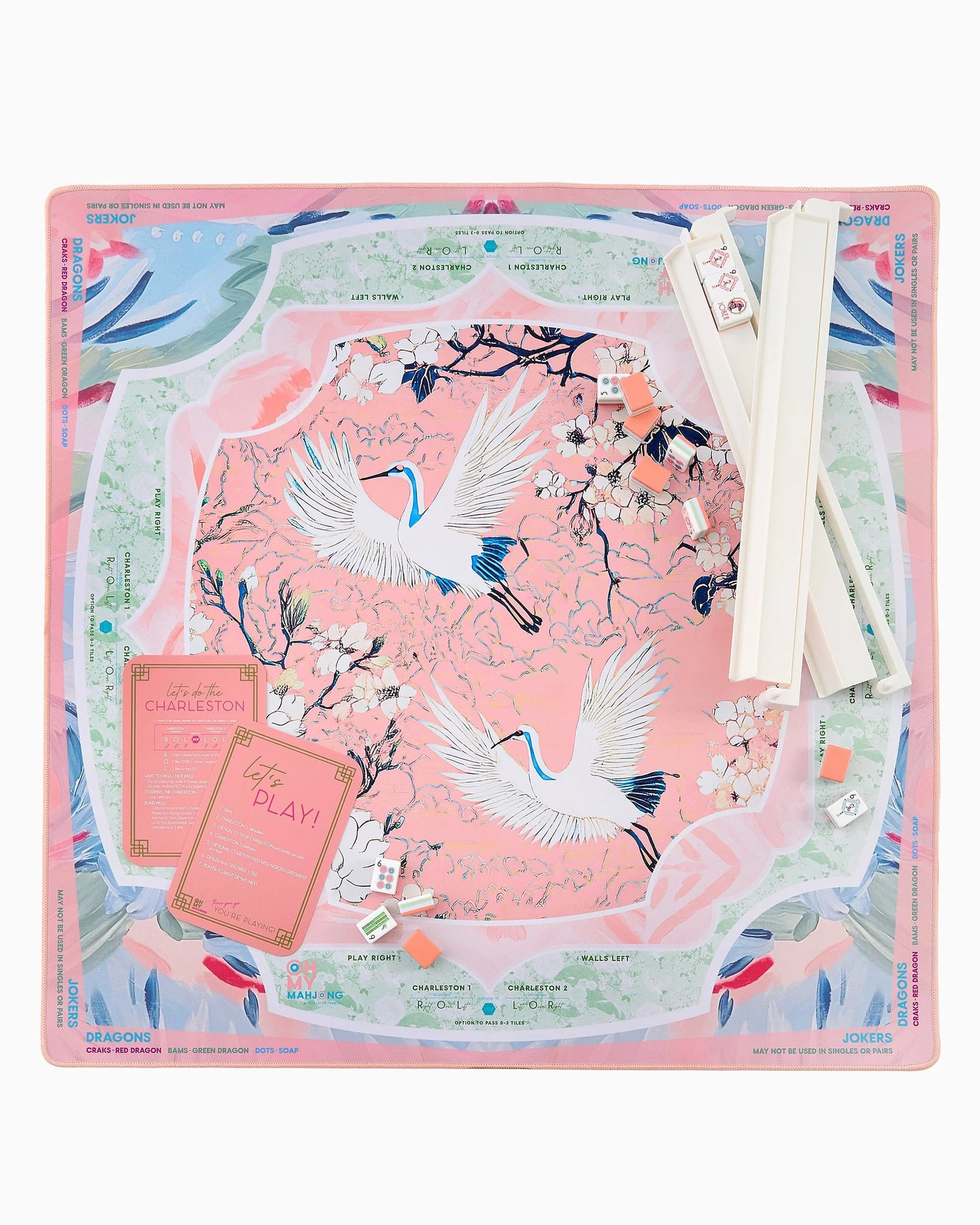 Heron Mahjong Mat in Tube - ships in about 10 bus. days