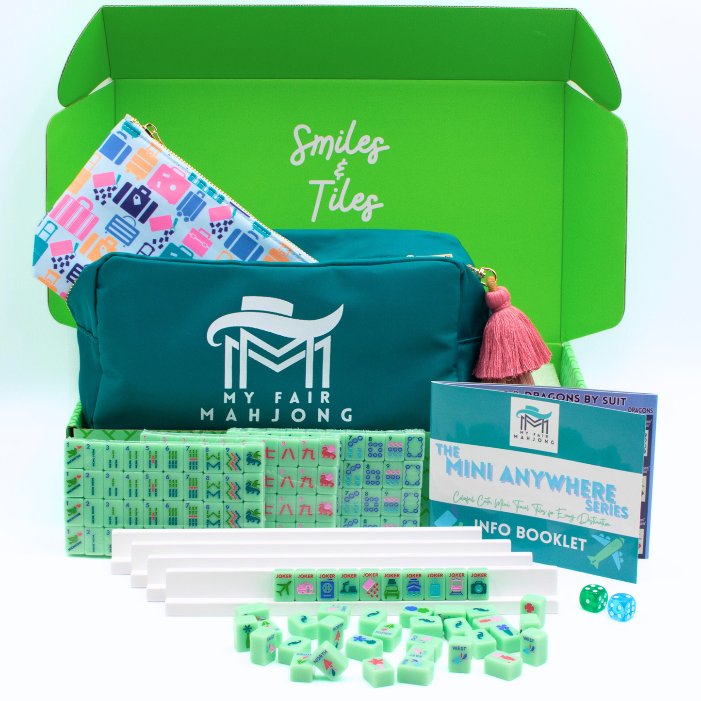 MINI TRAVEL MAHJONG  |  Mini Anywhere Series  |  Green