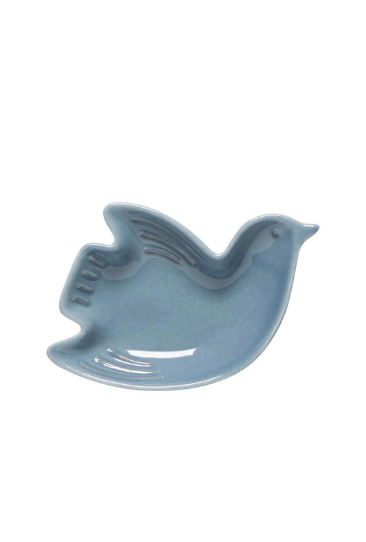 Blue bird dice dish