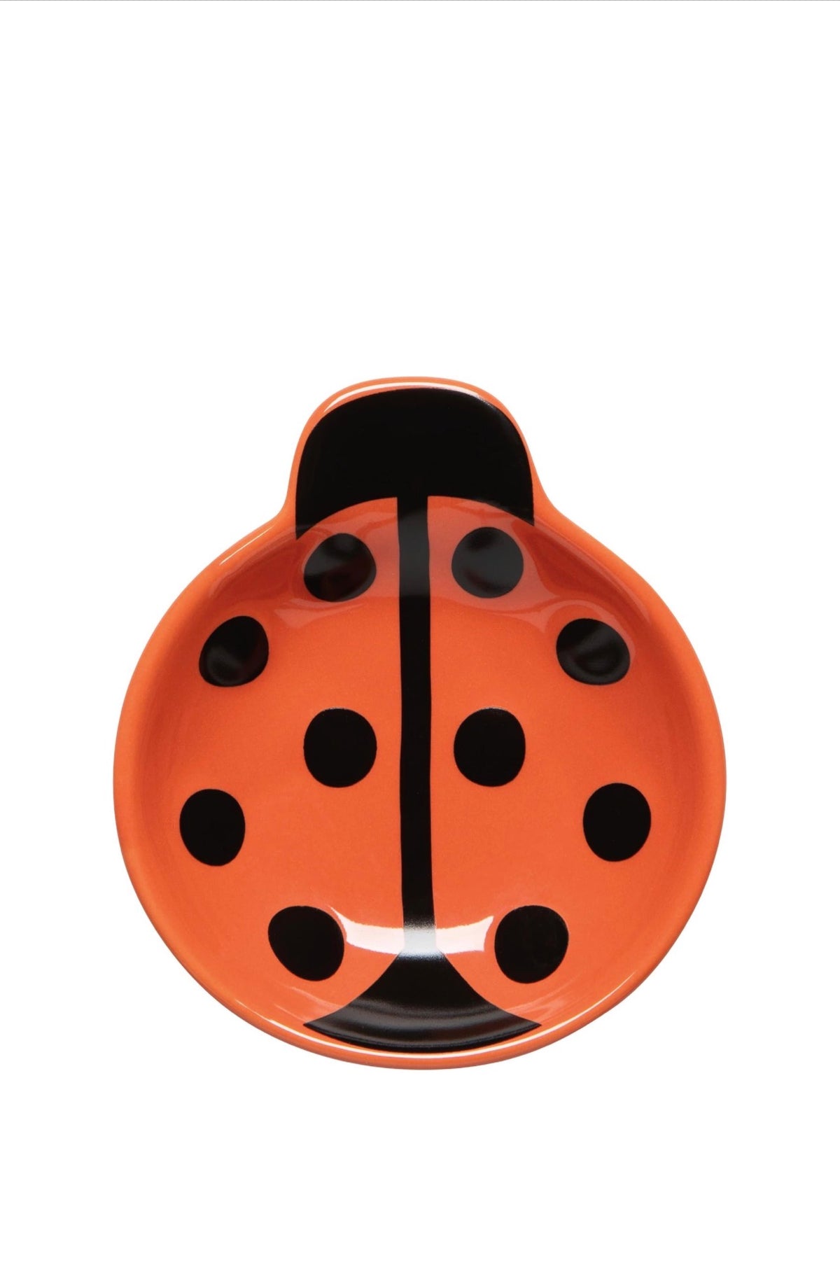 Orange Ladybug dice dish