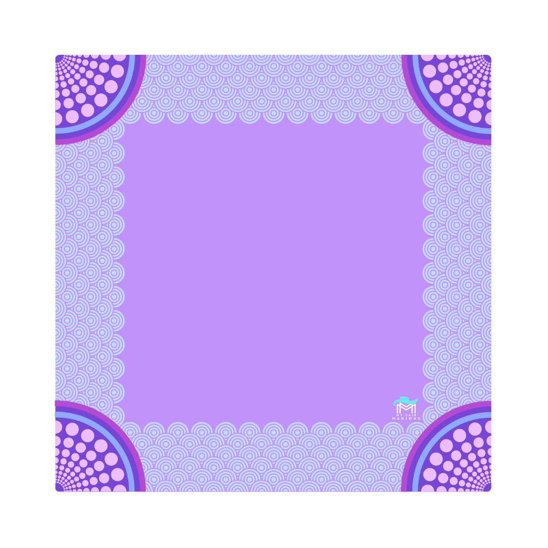 Confetti  Mat |  33" x 33": Purple