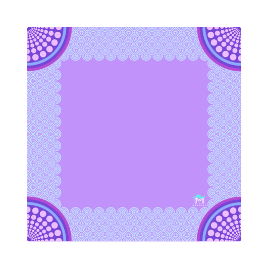 Confetti  Mat |  33" x 33": Purple