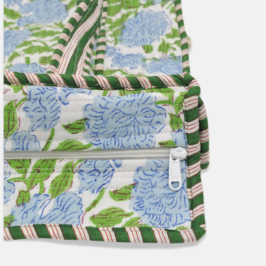Middle & Main Hydrangea & Pine Floral Mahjong Tote