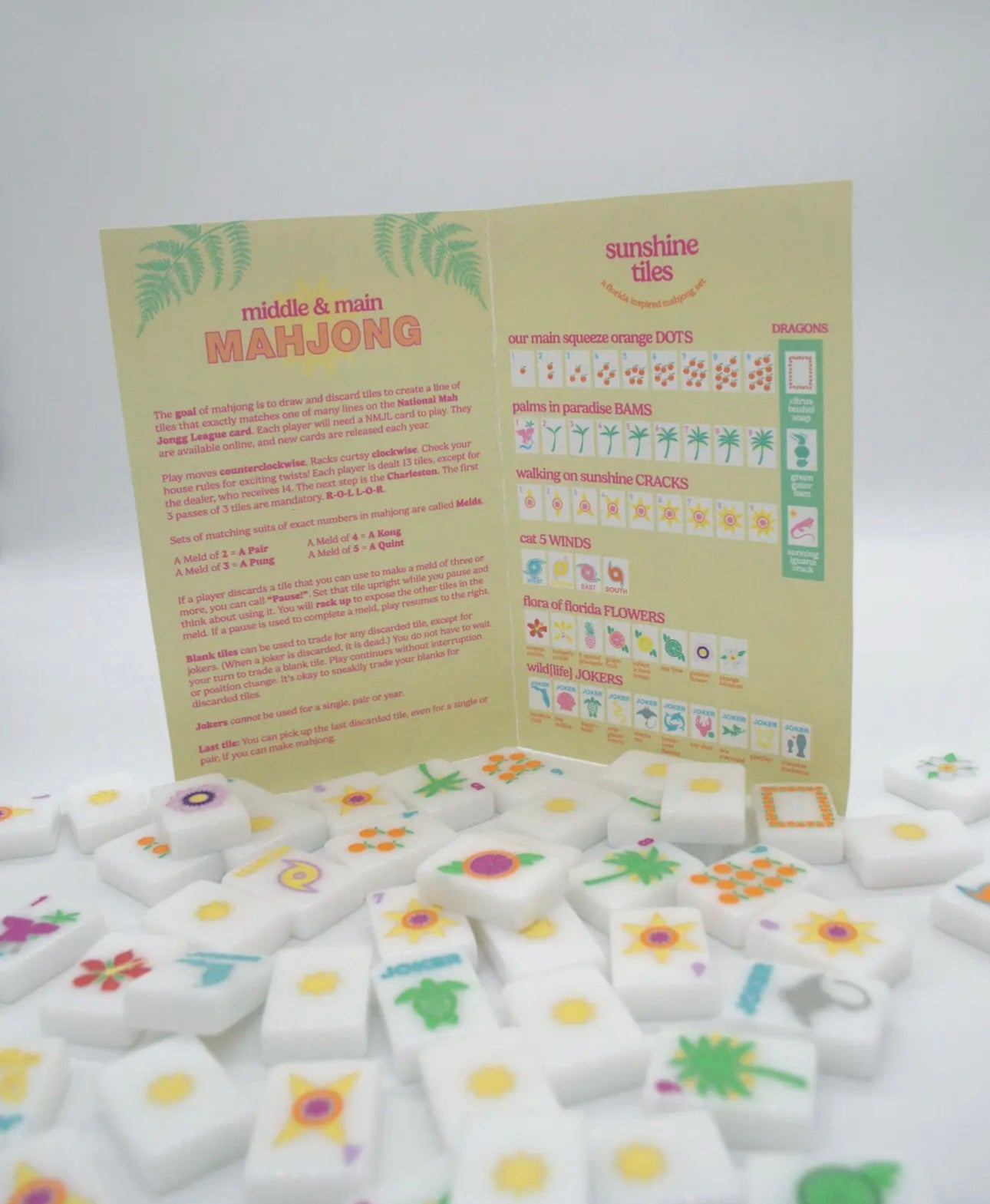 Middle & Main Sunshine Tiles- A Florida Inspired Mahjong Set