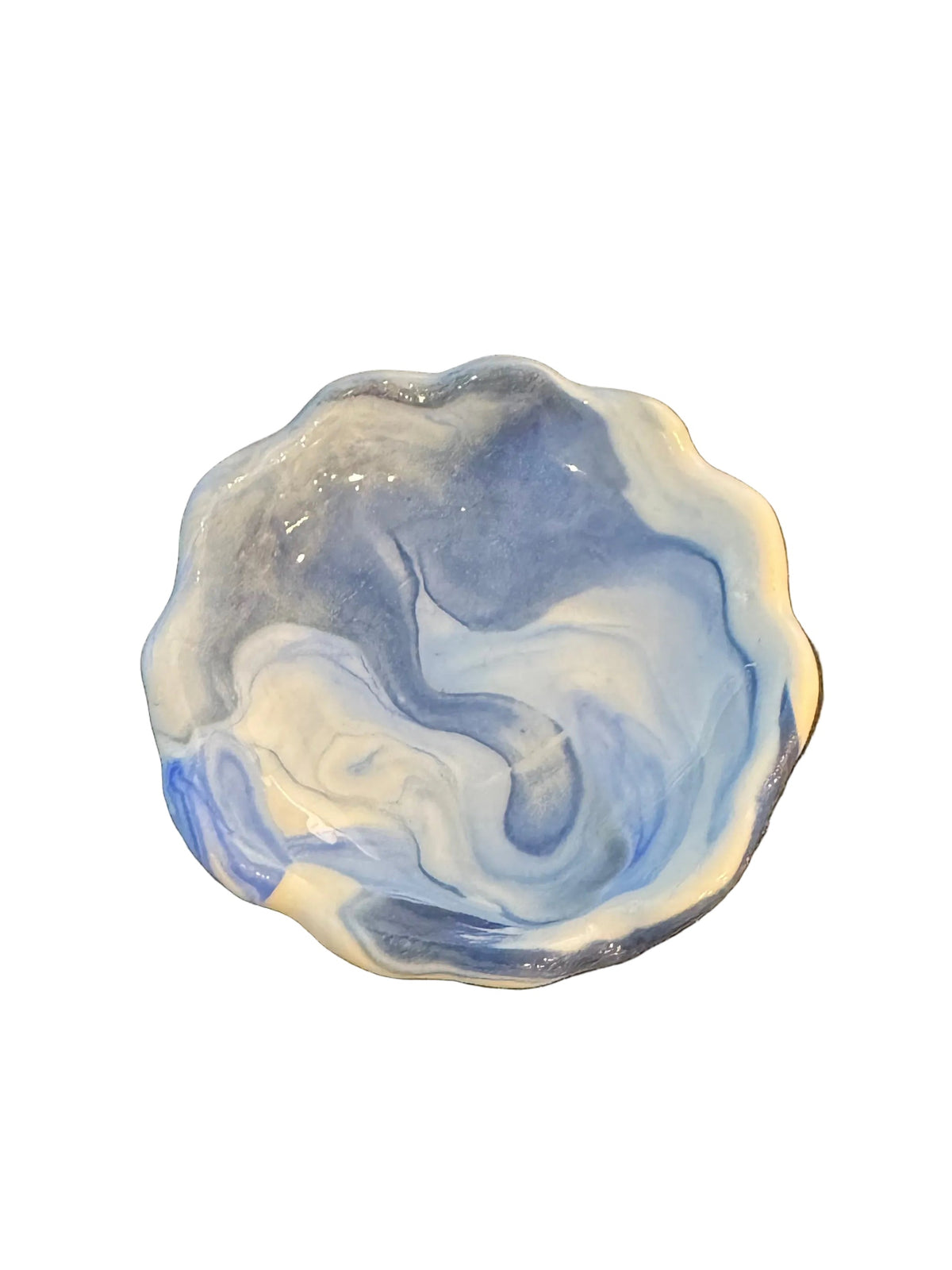Blue dice dish