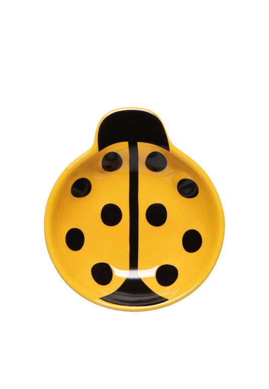 Yellow Ladybug dice dish