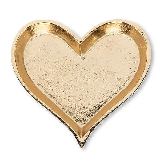 Gold Heart Low Tray - Dice / Trinket Dish