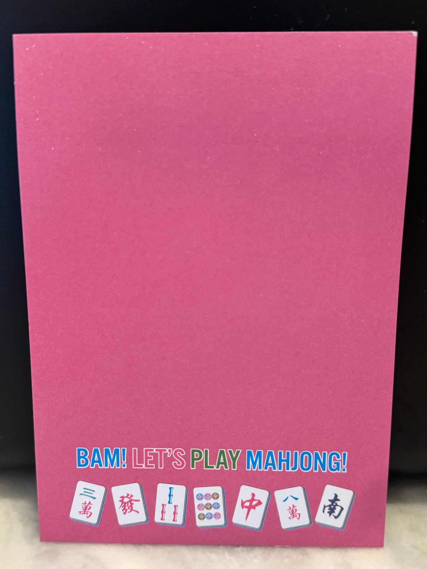 Bam! Let's Play Mahjong - Sticky Notepad