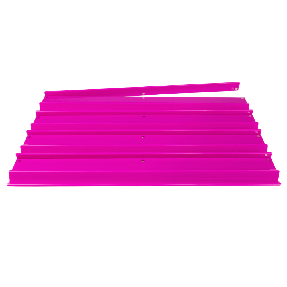 MAHJONG RACKS | Premium Acrylic | 4 Racks + 4 Pushers: Solid Magenta - ships in about 2 weeks.