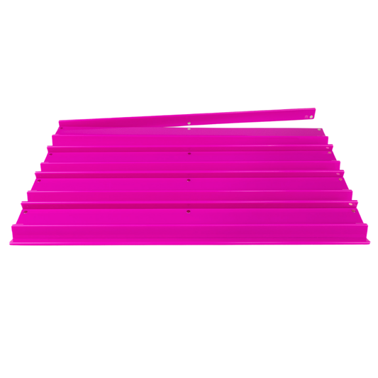 MAHJONG RACKS | Premium Acrylic | 4 Racks + 4 Pushers: Solid Magenta - ships in about 2 weeks.