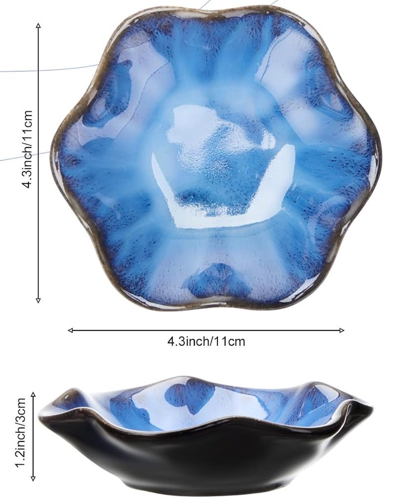Blue Lotus dice dish