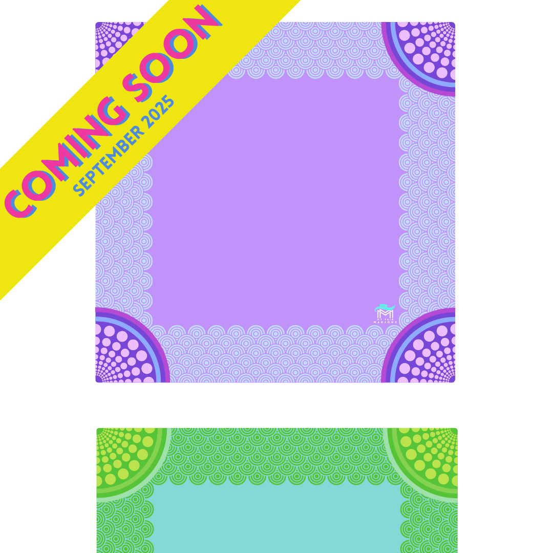 Confetti  Mat |  33" x 33": Purple