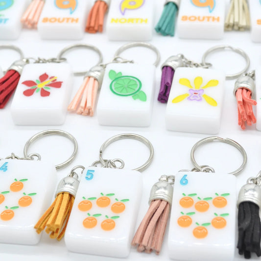 Mahjong Tile Keychains (Florida, Sunshine Tiles)