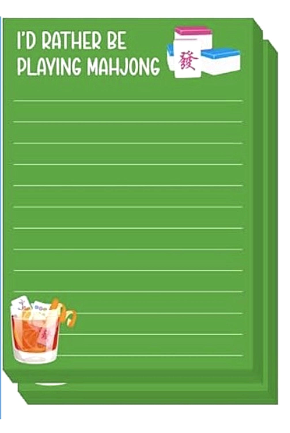 I'd rather be playing Mahjong - Sticky Notepad