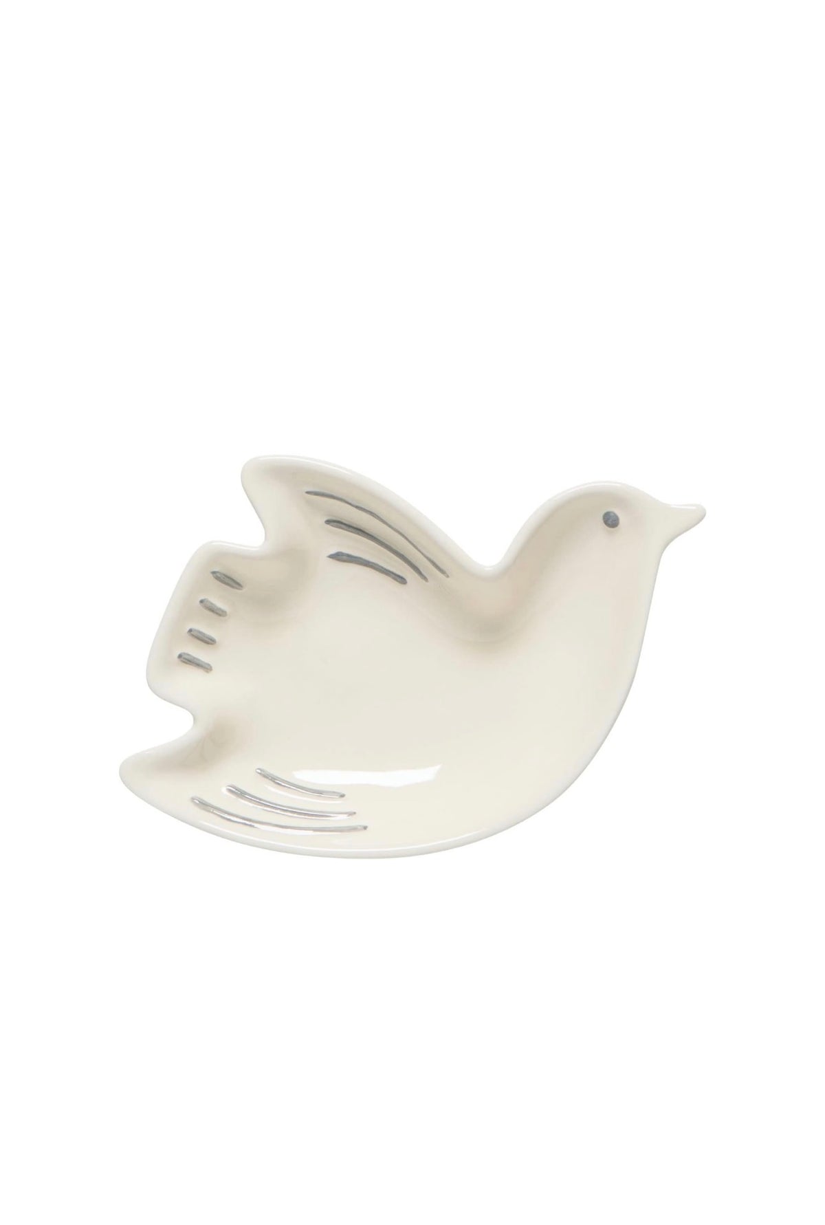 White bird dice dish
