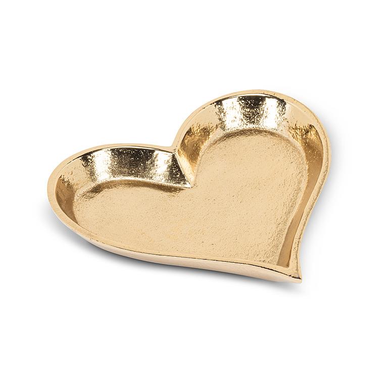Gold Heart Low Tray - Dice / Trinket Dish