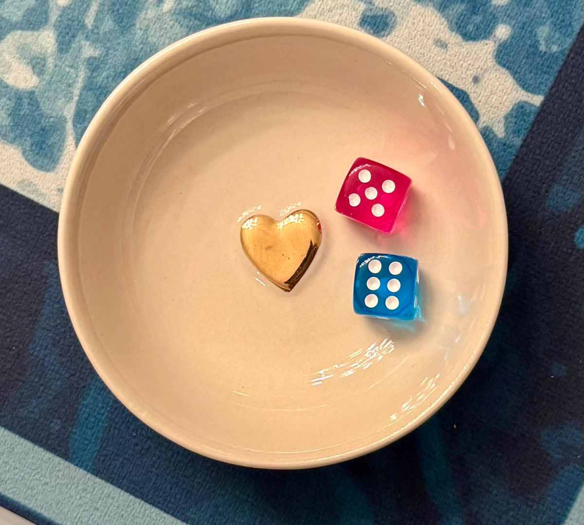 Gold Heart - Dice / Trinket Dish