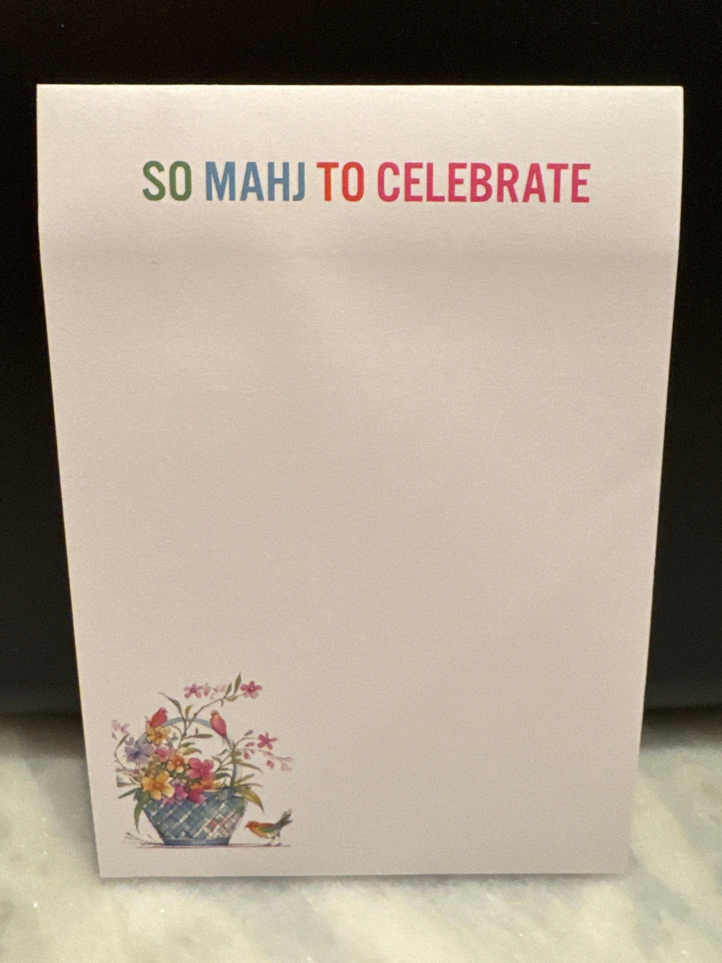 So Mahj to Celebrate - Sticky Notepad