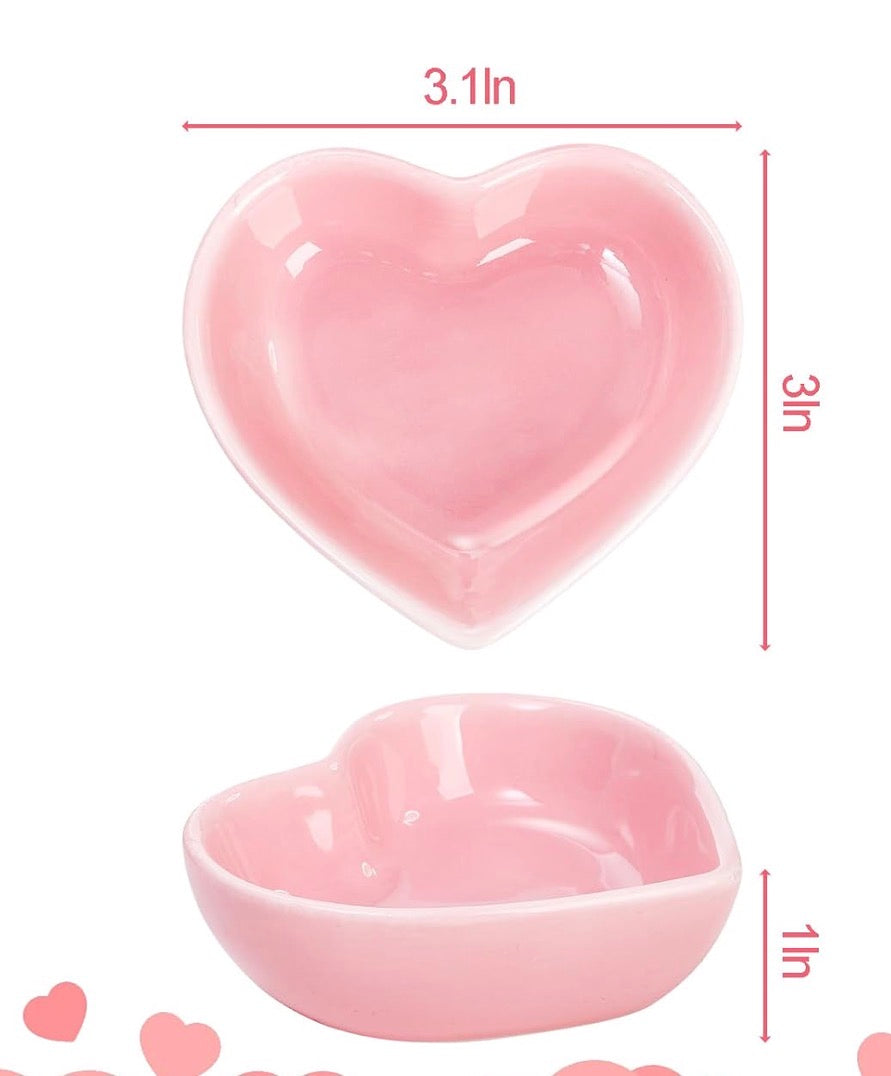 Pink heart - Dice / Trinket Dish