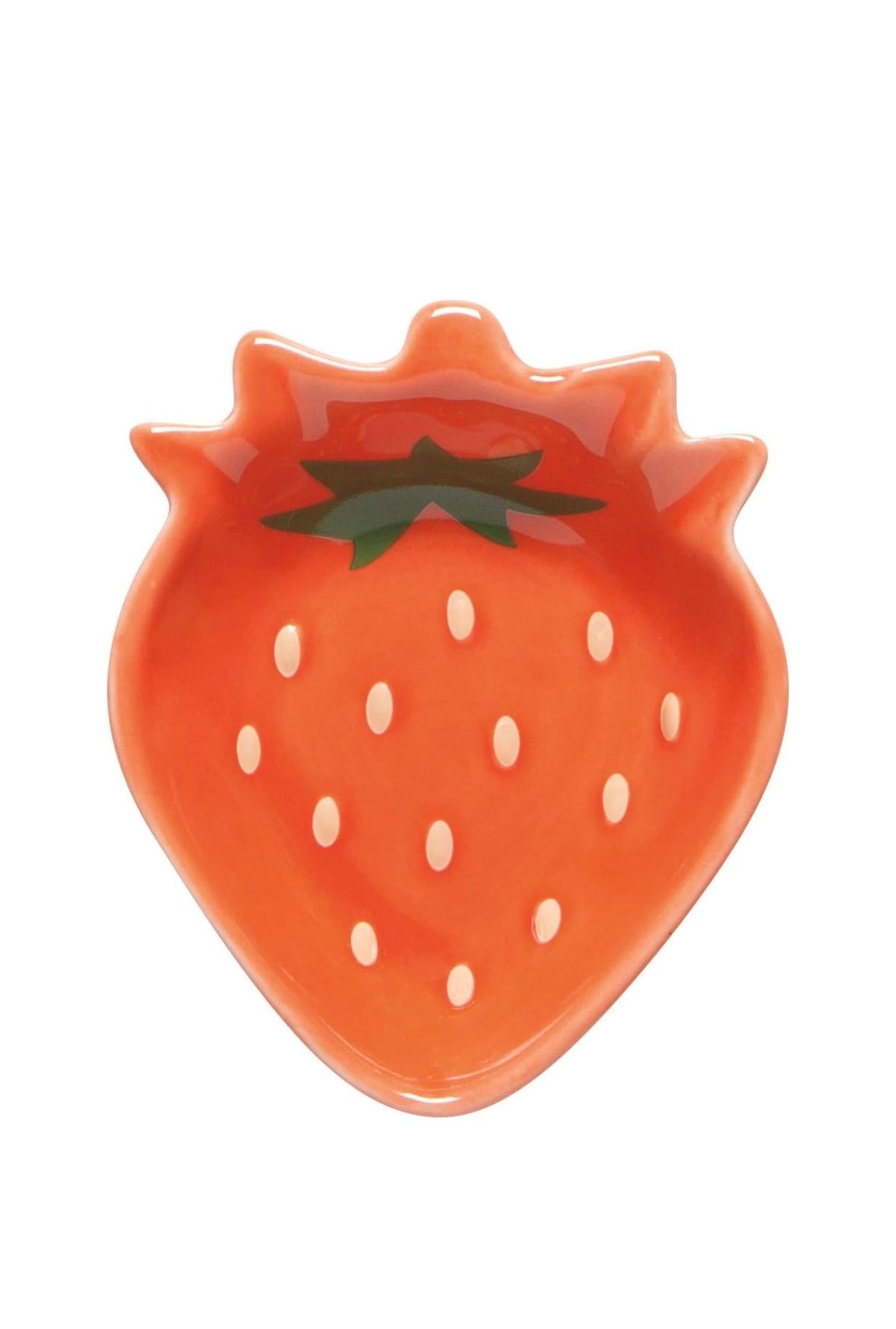 Light Red / Orange Strawberry dice dish